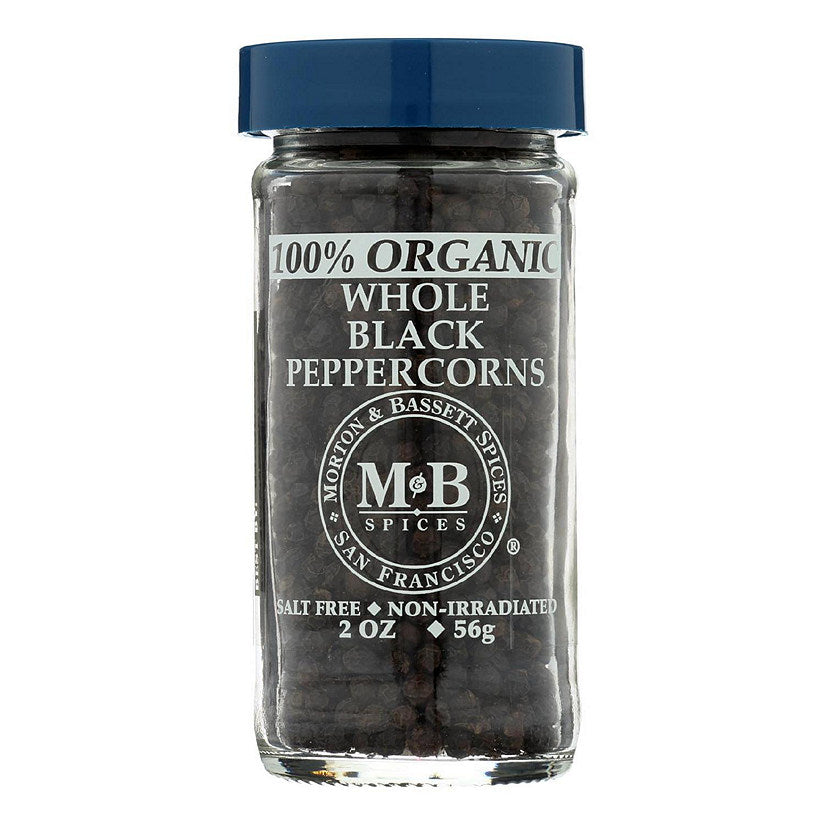 Morton & Bassett Gewürzpfeffer schwarz ganz Bio, 2 Oz – Packung mit 3