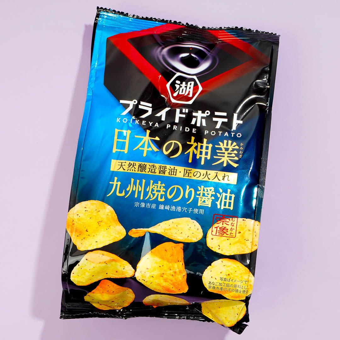 Koikeya Pride Kartoffelchips – Japanisches Wunder Kyushu Yaki Nori Sojasau