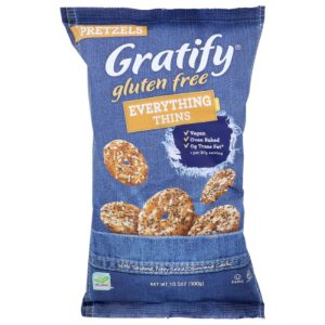 Gratify – Pretzel Everything Thins Glutenfrei, 10,5 Unzen Packung mit 6 Stück