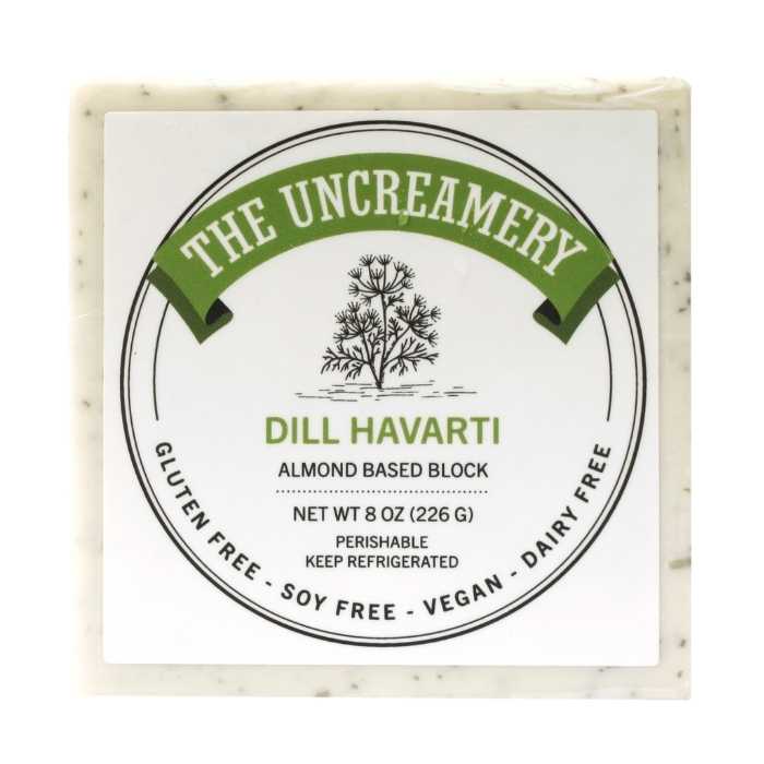 Die Uncreamery – Dill Havarti Vegan Käseblock, 8 Unzen