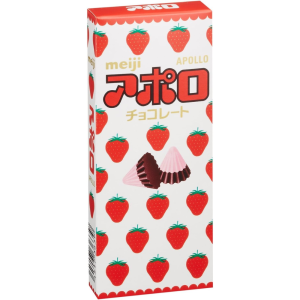 Meiji Apollo Erdbeerschokolade – in Japan hergestellt – tokyo sakura Mall – 46g