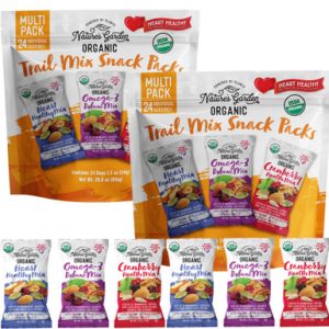 Nature’s Garden Bio-Trail-Mischpackung, herzgesunde Snacks, 48 Einzelpackungen