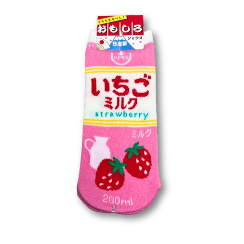 Erdbeere Milch Socken