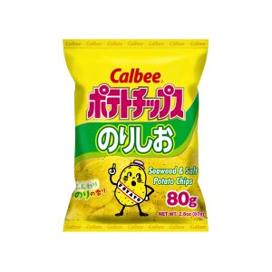 Calbee Kartoffelchips Seetang und Salz (Japan)