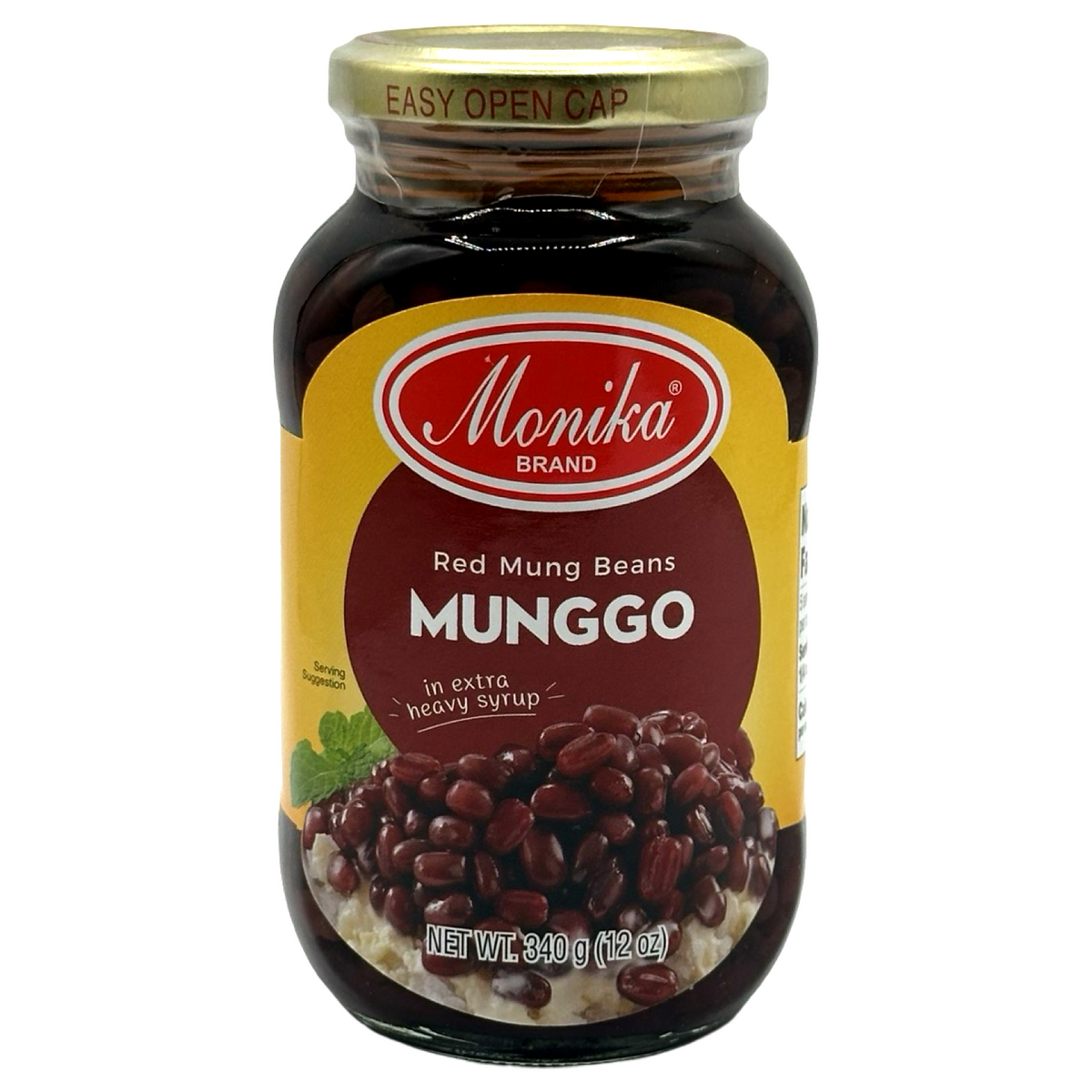 Monika Brand – Munggo in Extra Schwerer Sirup – Rote Mungbohnen – 12 OZ