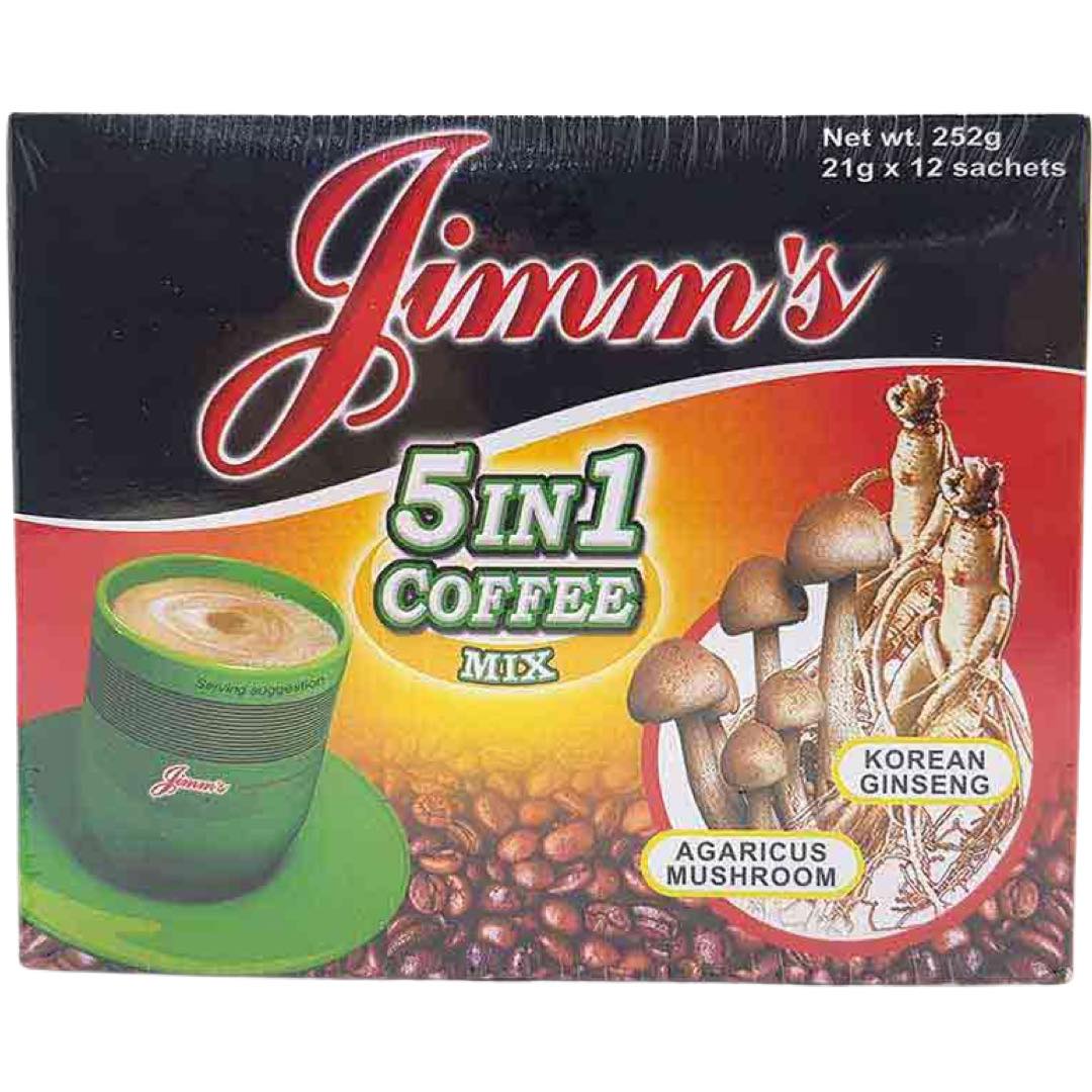 Jimm’s – 5 in 1 Kaffeemischung – 12 Beutel – 21 G