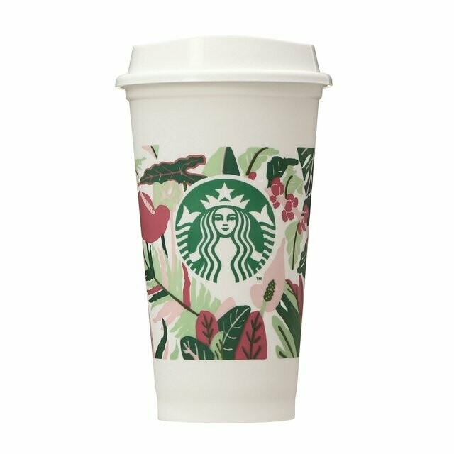 Starbucks Japan, Wiederverwendbare Tasse, Pflanzen Design Cup, 473ml