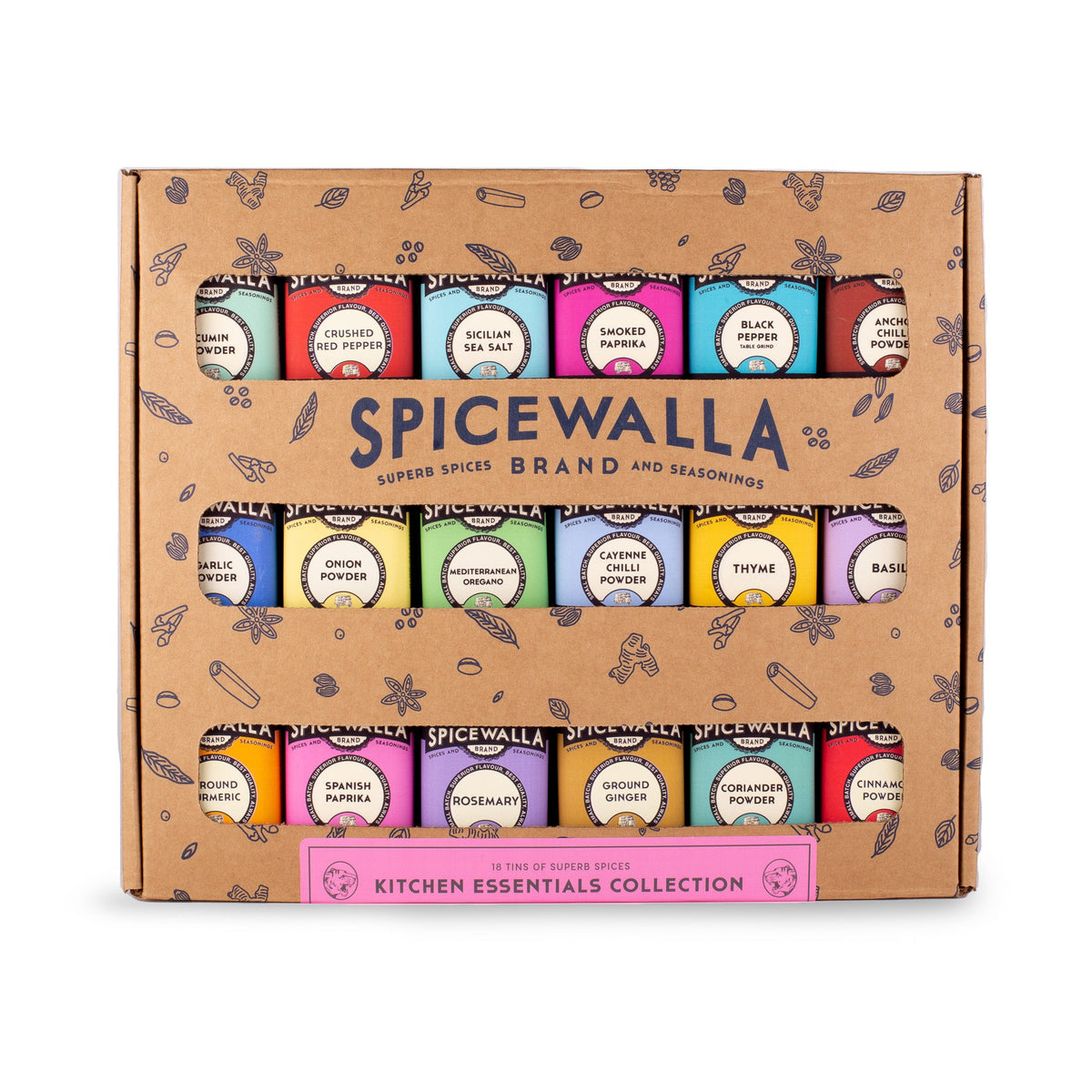 Spicewalla 18 Packung Küche Essentials Erhebung
