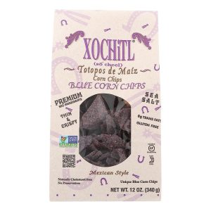 Xochitl Chip Mais Blau gesalzen Org 12 Oz – Packung mit 10 Stück