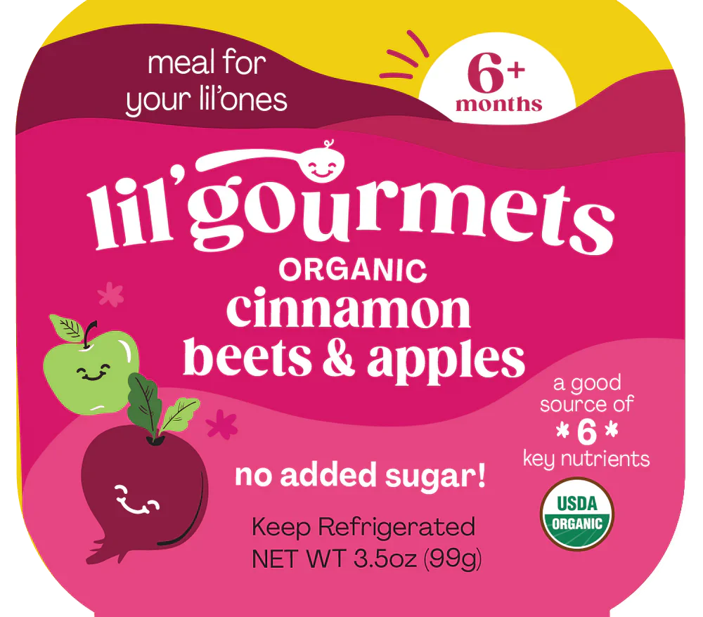 Lil Gourmets – Mahlzeit Schüssel Zimt Apfel Rübe, 3,5 Oz – Packung mit 8
