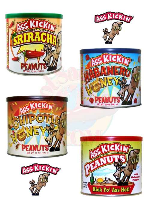 Ass Kickin Nüsse Geschenkset, 4/12oz