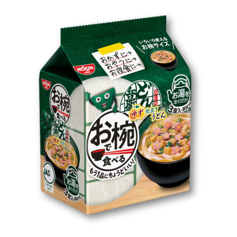 Nissin Donbei in einer Schüssel – x 3 Mahlzeit Packung