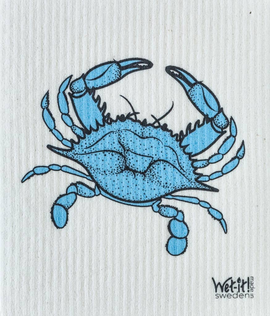 Wet-it! – Blaue Krabbe schwedisches Tuch