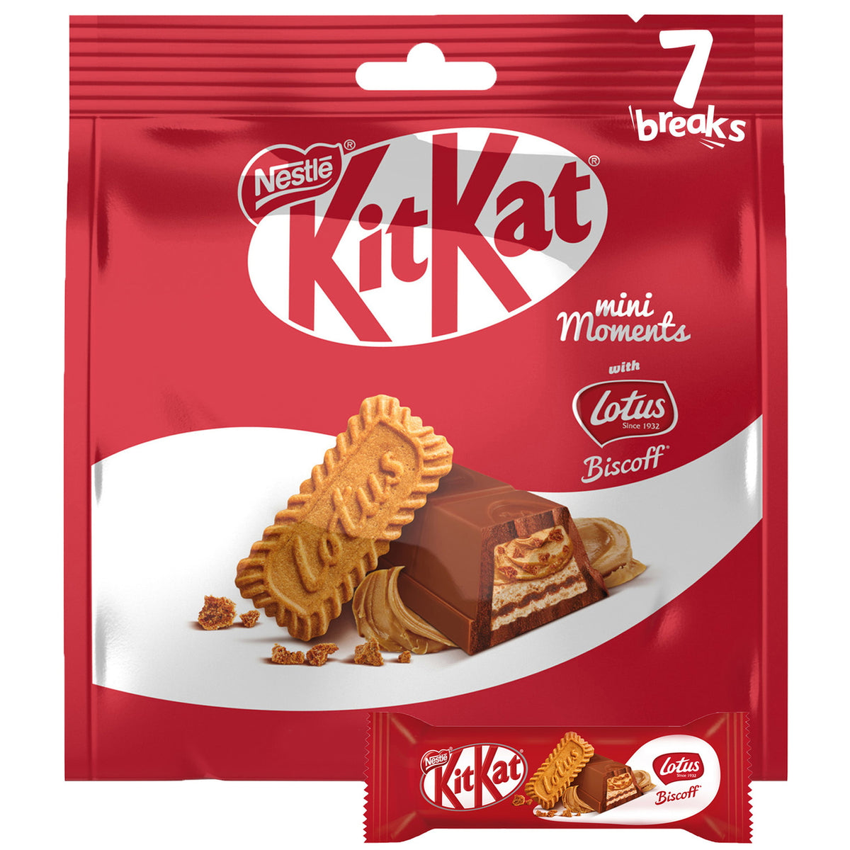 Kitkat Mini Momente mit Biscoff – 7 Pausen