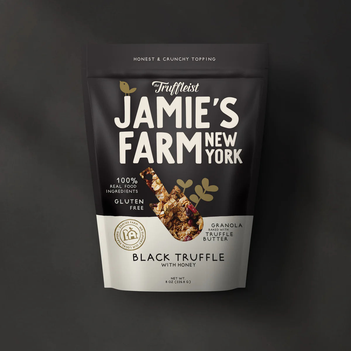 Jamie's Farm Granola Schwarzer Trüffel mit Honigbeutel – 6 Beutel x 8 oz Etui