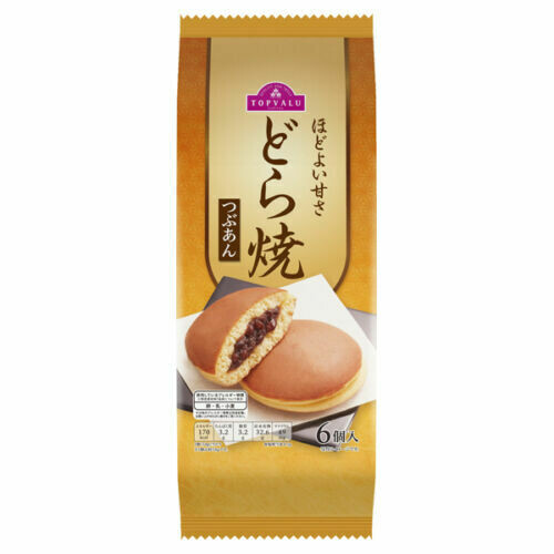 Topvalu, Dorayaki, Pfannkuchen Sandwiches Azuki Anko dazwischen, 6 Stück in 1 Beutel