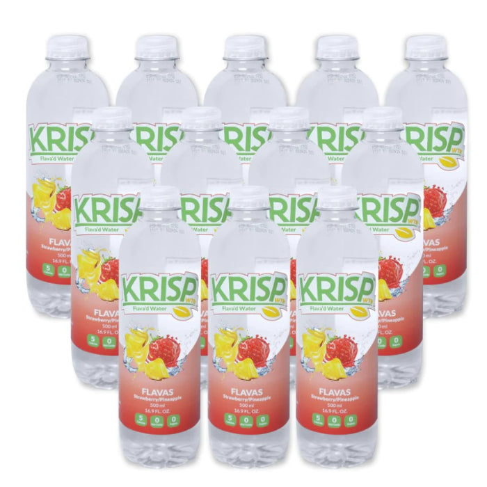 Flavas – Wasserquelle Erdbeere Ananas 16.9 Fo – Packung mit 12
