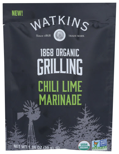 Watkins Marinade Chili Limette Bio, 1.06 Oz – Packung mit 12 Stück
