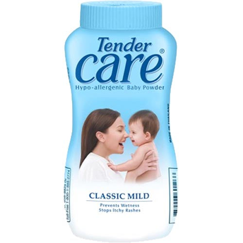 Tender Care – Blau – klassisch Mild – Hypoallergenes Babypuder – 100 G