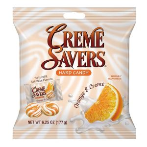 Creme Savers Hard Süßigkeit orange & creme