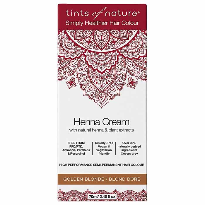 Tints of Nature – Halbpermanente Golden Blonde Haarfarbe Henna Creme, 2