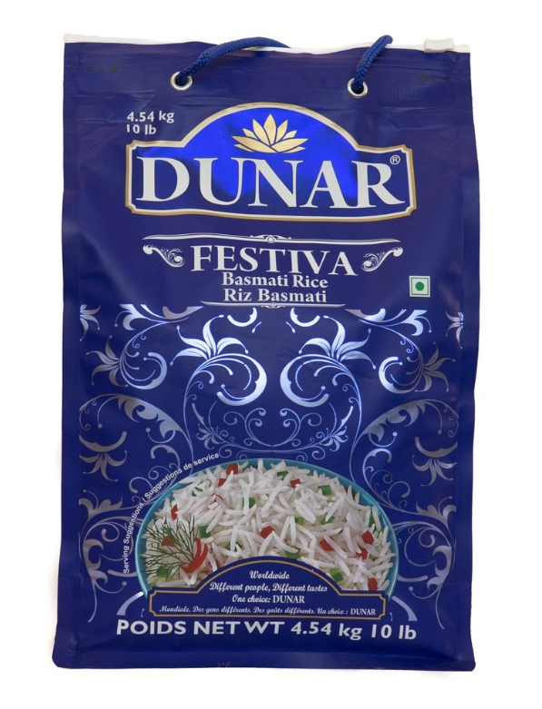 Dunar Festiva Pusa Basmati Reis, 10-Pfund