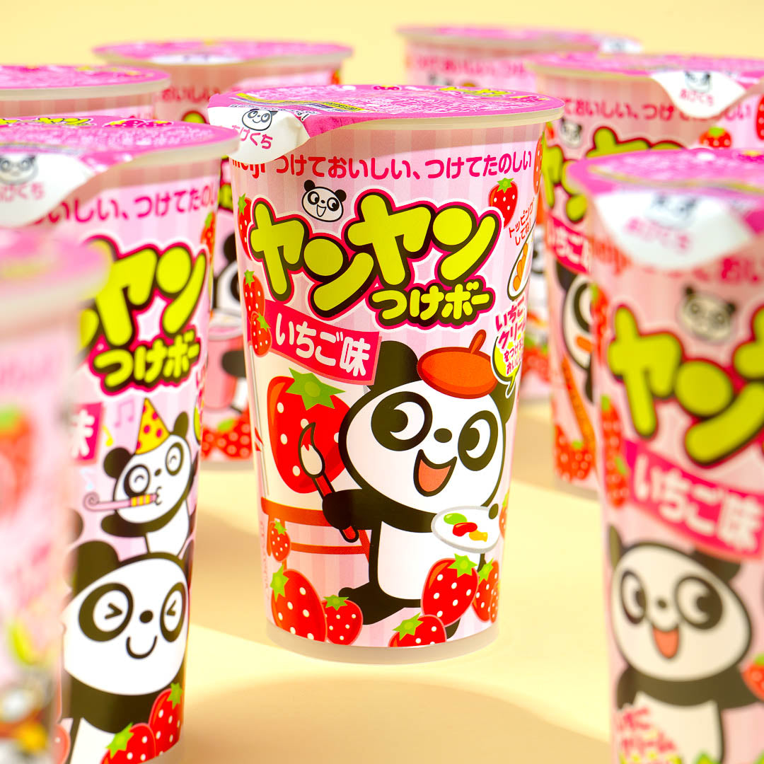 Meiji Yan Yan Tsukebo Sticks – Erdbeere
