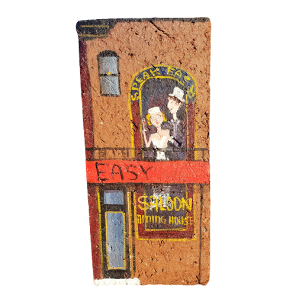 Linda Amtmann Handgemalte Brick- Speakeasy Saloon