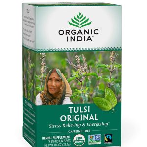 Bio-India-Tulsi-Tee original – 18 Teebeuteln Packung mit 6