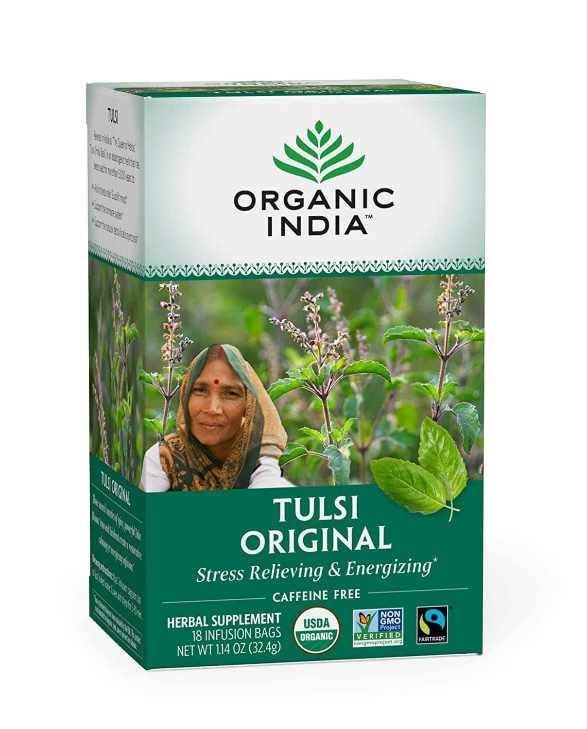 Organic India Tulsi Tee Original – 18 Teebeutel – 6er Packung