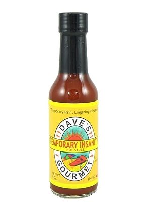 Daves temporäre Wahnsinn Chilisauce, 5oz
