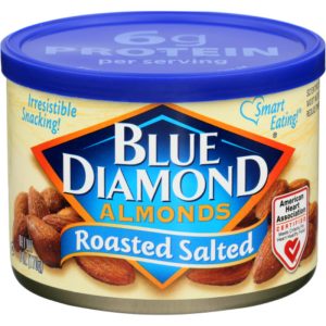 Blue Diamond Mandel geröstete Salzdosen, 6 Unzen (Packung mit 12 Stück)