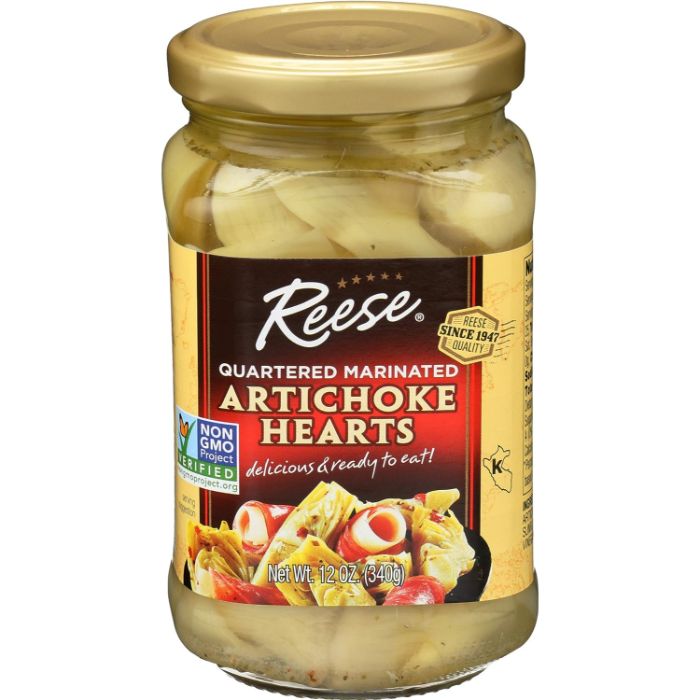 Reese Marinierte Artischockenherzen 12 Oz – Packung mit 12