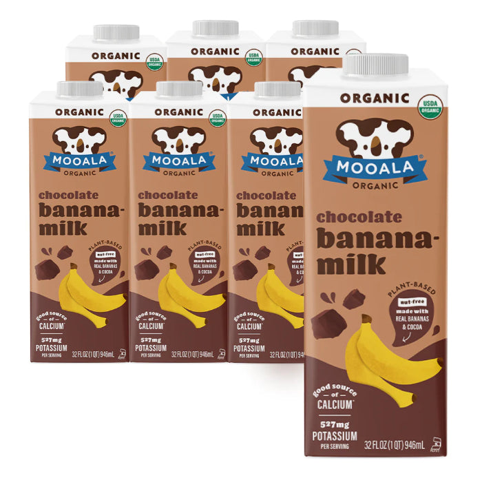 Mooala Bio Banane Milchschokolade 32 FO – Packung mit 6 Stück