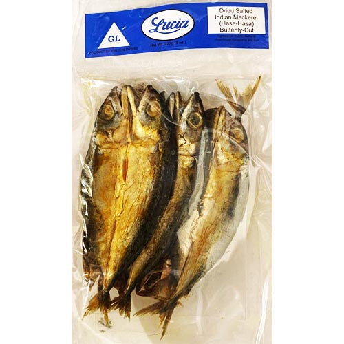 Lucia Getrocknete gesalzene indische Makrele – Hasa Hasa – 8 OZ