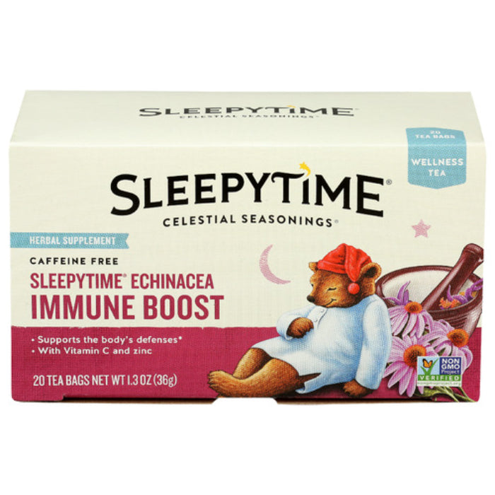 Celestial Seasonings Wellness Tee Sleepytime Echinacea Immune Boost