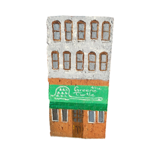 Linda Amtmann Hand Painted Brick- The Grüne Schildkröte