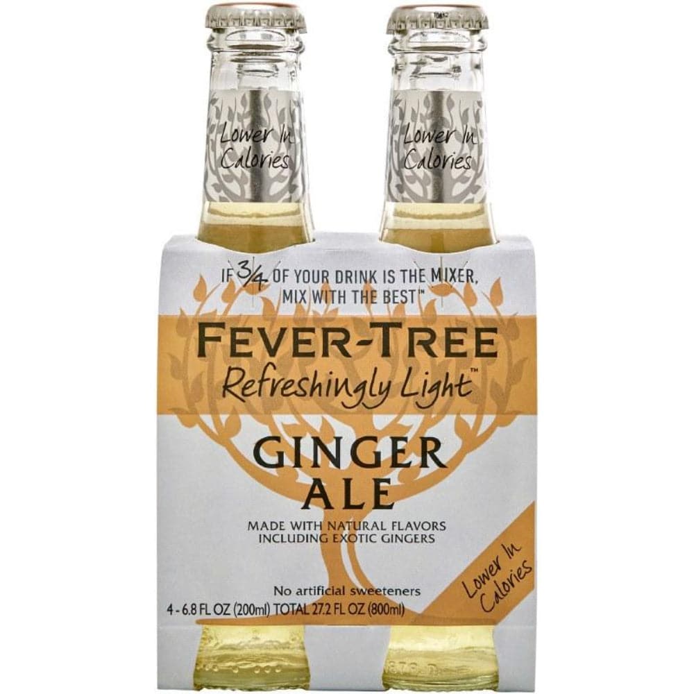 Fieberbaum – Soda 4er Packung Ingwer Ale hell, 27,2 fl oz – 6er Packung
