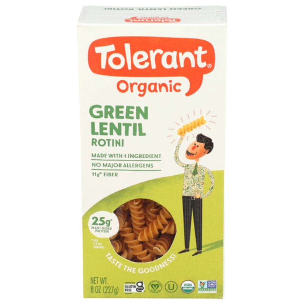 Tolerant – Bio Grüne Linsen Rotini Pasta