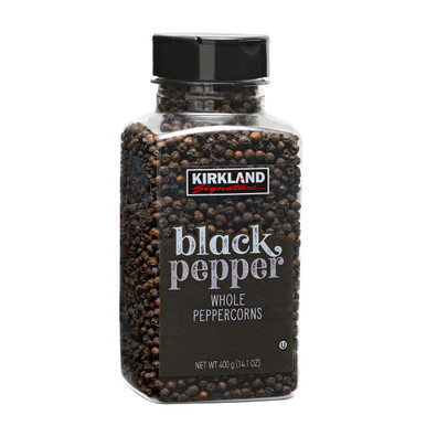 Kirkland ganzer schwarzer Pfefferkorn, 14,1 oz