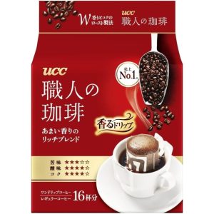 UCC Artisan Kaffee Drip Kaffee Rich Blend mit süßem Aroma 16 Tassen × 3 Packungen JAPAN – Tokyo Sakura Mall