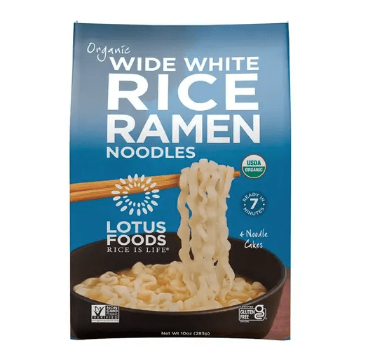 Reis Ramen Nudeln, breit weiß, Bio, Lotus Foods