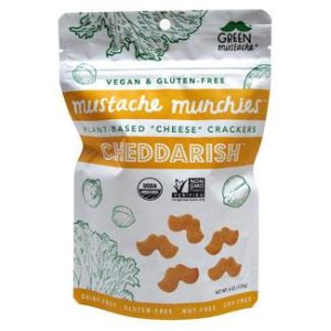Mustache Munchies – Parmesan Rosmarin Bio gebackene kitschige Cracker, 4