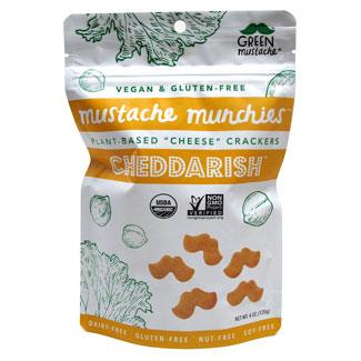 Schnurrbart Munchies – Parmesan Rosmarin Bio gebackene Cheesy Crackers, 4