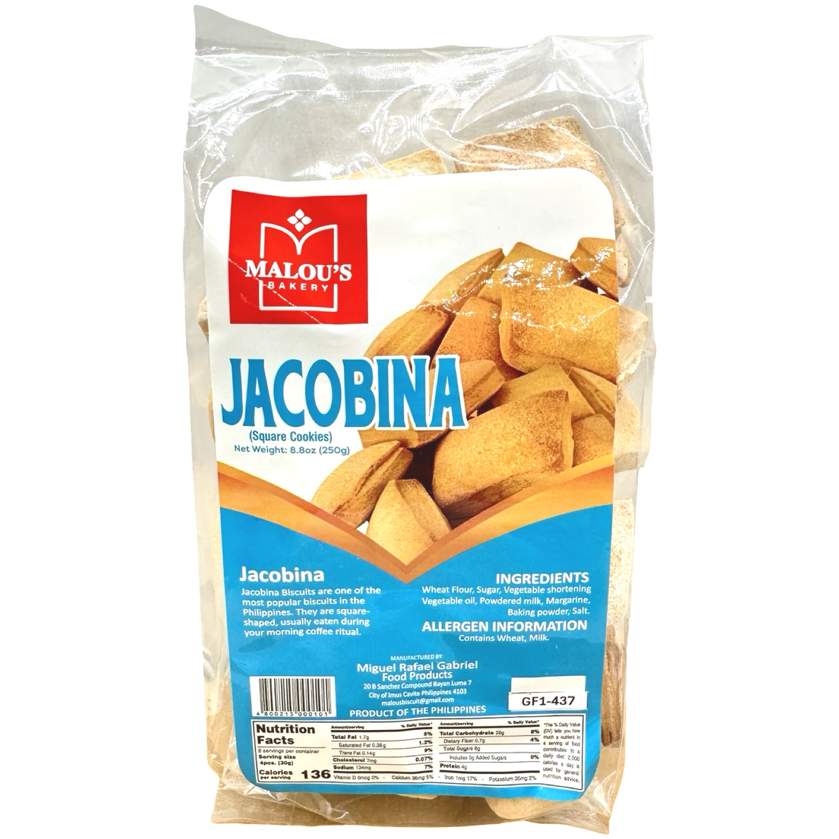 Malou’s – Jacobina – 250 G