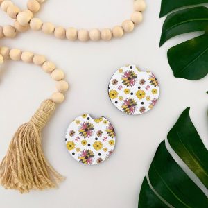 jami schafft – Maryland Blumen Auto Untersetzer