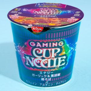 Nissin Gaming Cup Nudeln – Energie Knoblauch