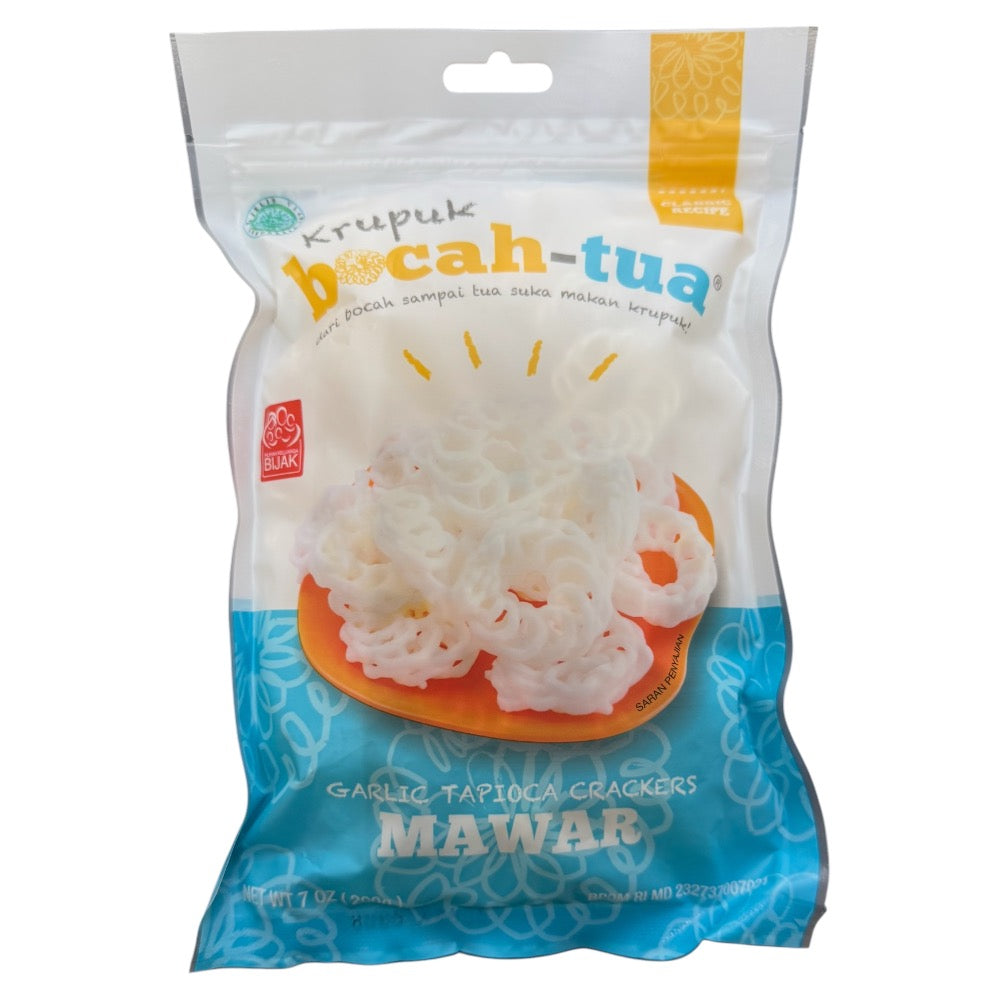 Bocah-tua Krupuk Knoblauch Tapioka Cracker (Mawar)