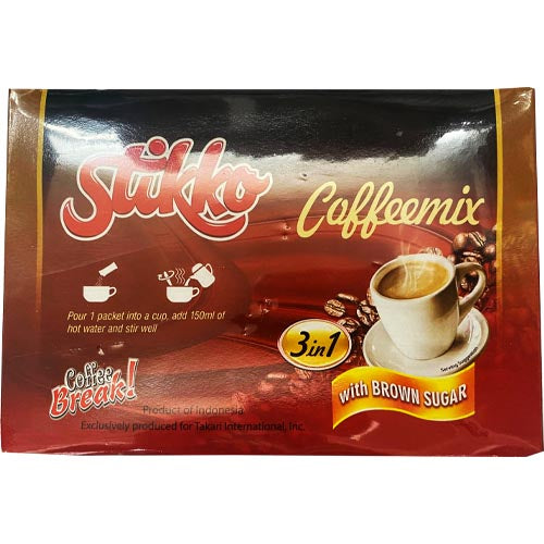 Stikko – 3 in 1 Kaffeemischung mit braunem Zucker – 12 Packungen – 10,6 OZ