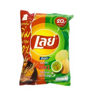 Lay’s Kartoffelchips : gegrillte Garnelen & Meeresfrüchte-Sauce – 2in1